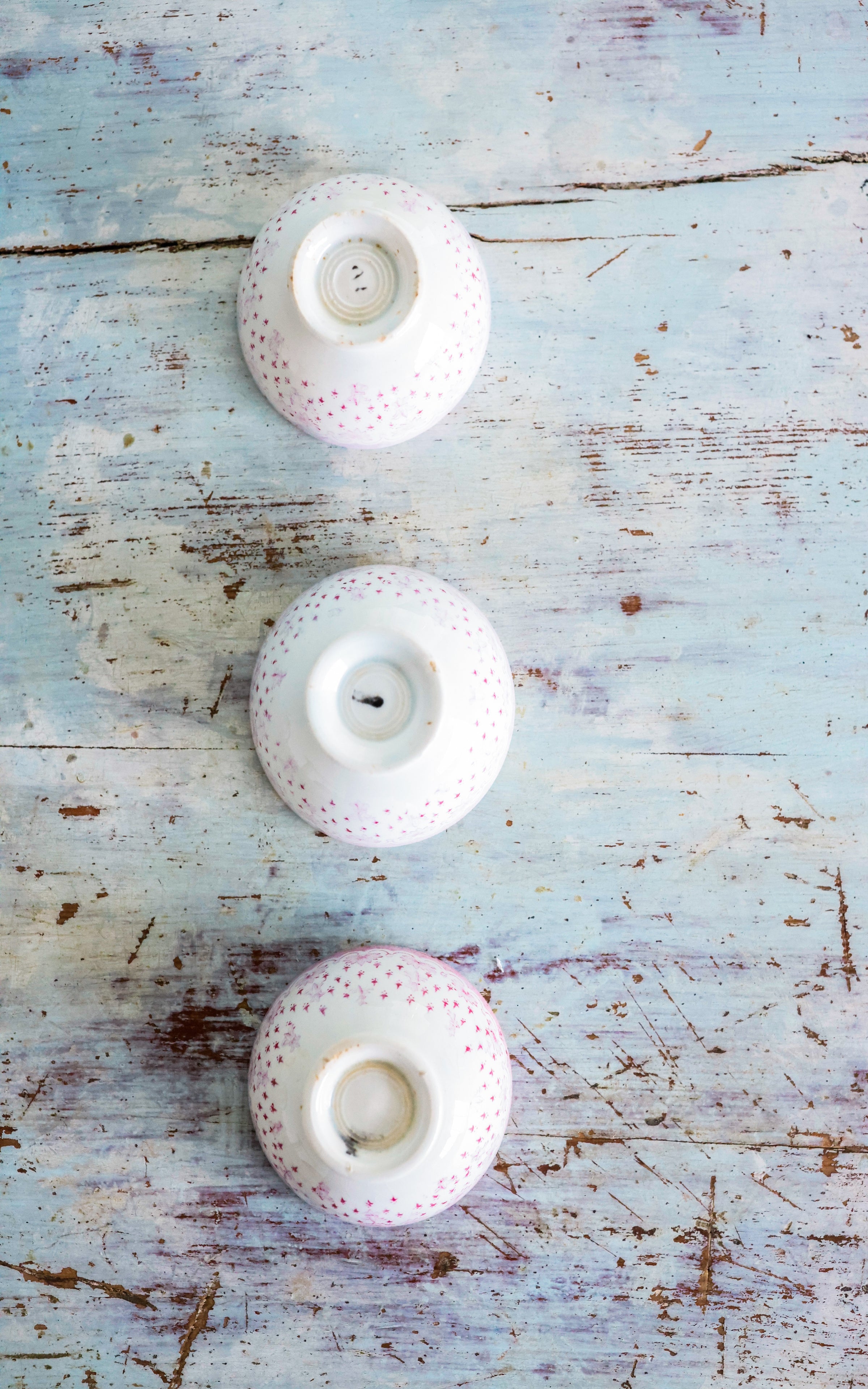 Set of Three Vintage Petite Cafe Bowls