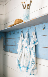 Set of Three Vintage French Linen Towels