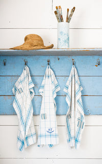 Set of Three Vintage French Linen Towels