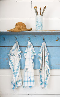 Set of Three Vintage French Linen Towels