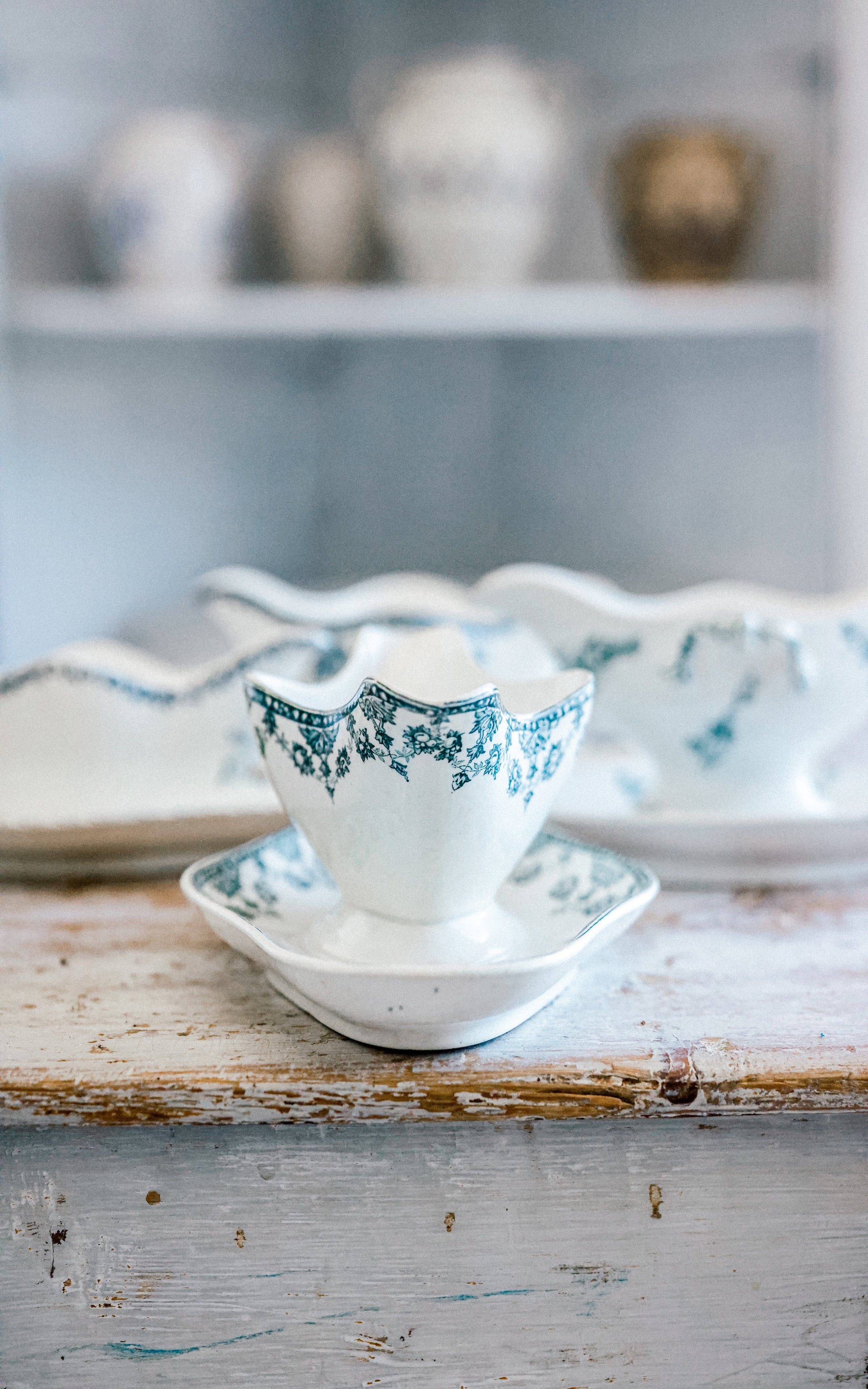 Vintage French Ironstone Sauce Boat