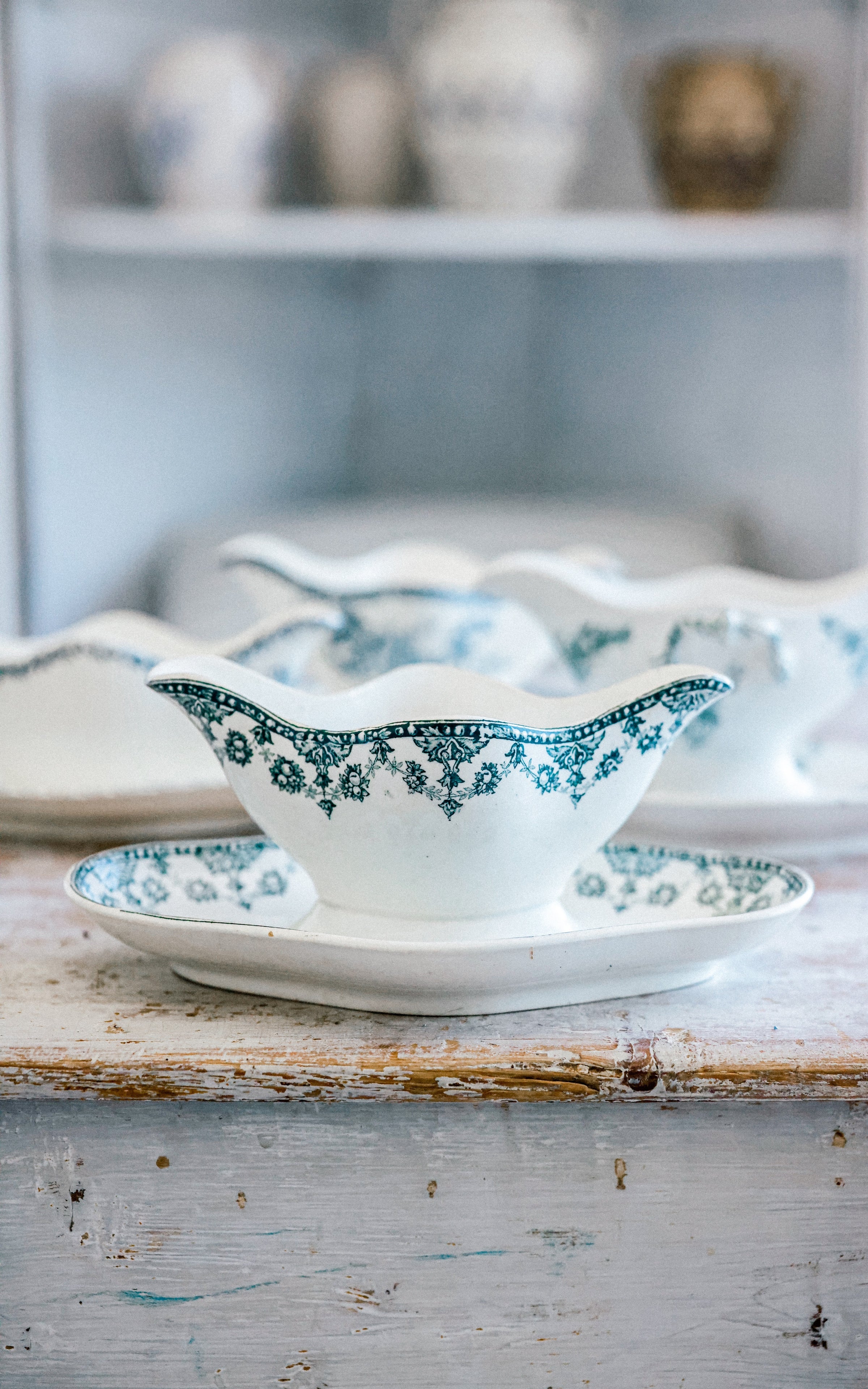 Vintage French Ironstone Sauce Boat