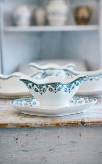 Vintage French Ironstone Sauce Boat