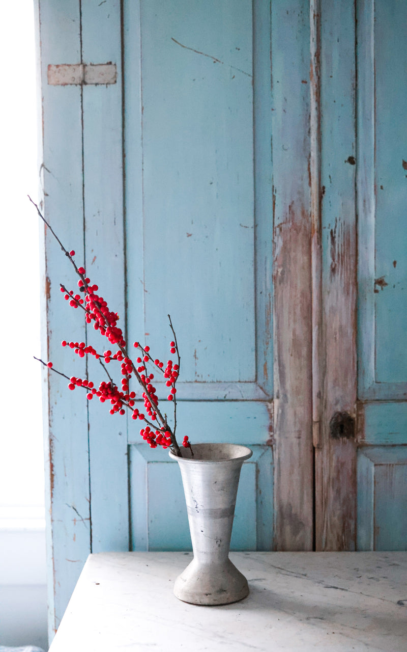 Petite Vintage French Flower Bucket