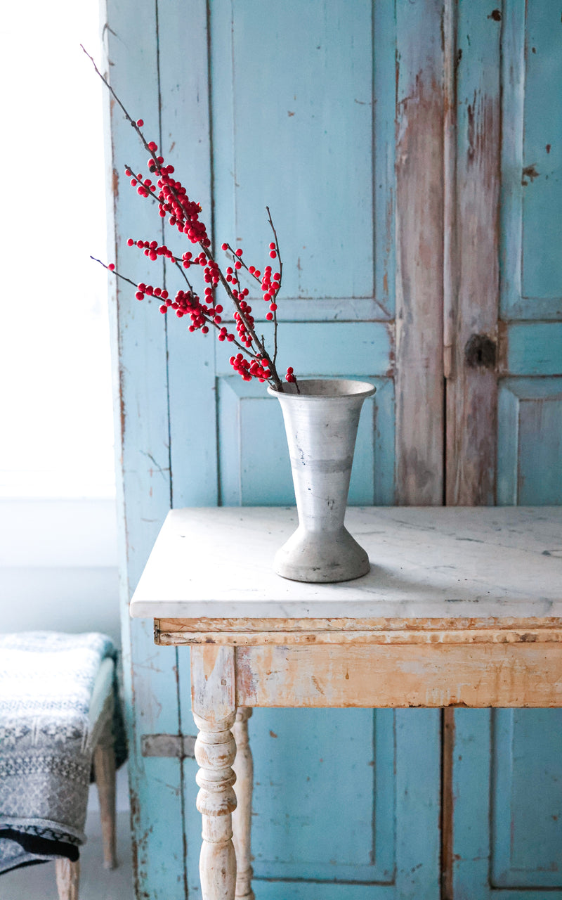 Petite Vintage French Flower Bucket