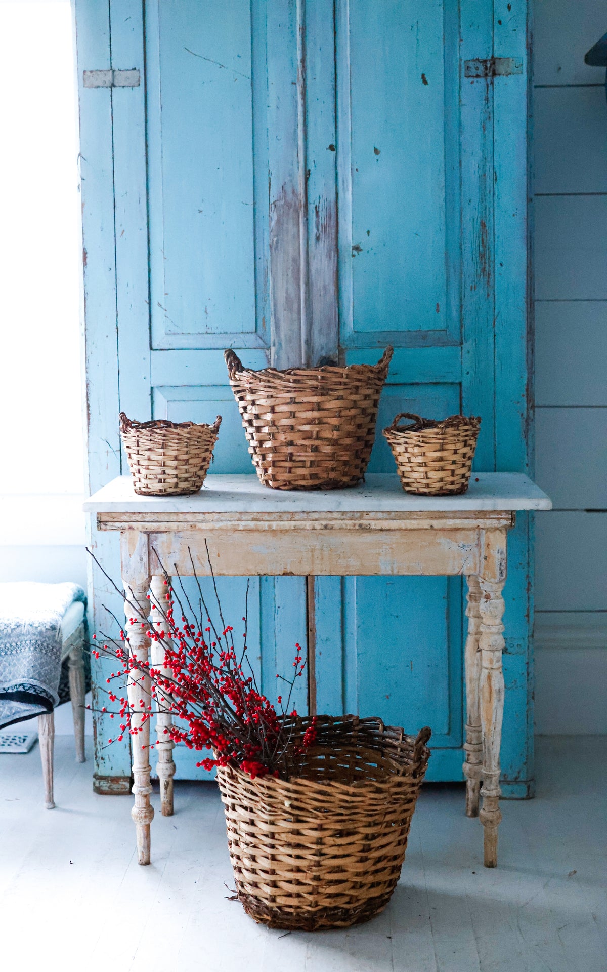 Vintage Swedish Apple Basket