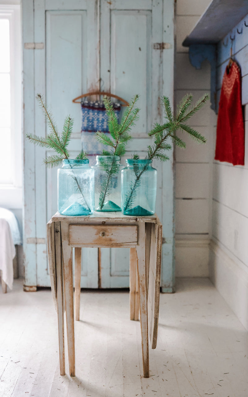 Vintage Hand Blown Spanish Glass Jar