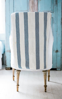 Vintage French Ticking Laundry Bag