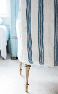 Vintage French Ticking Laundry Bag