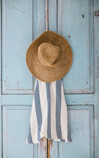 Vintage French Ticking Laundry Bag