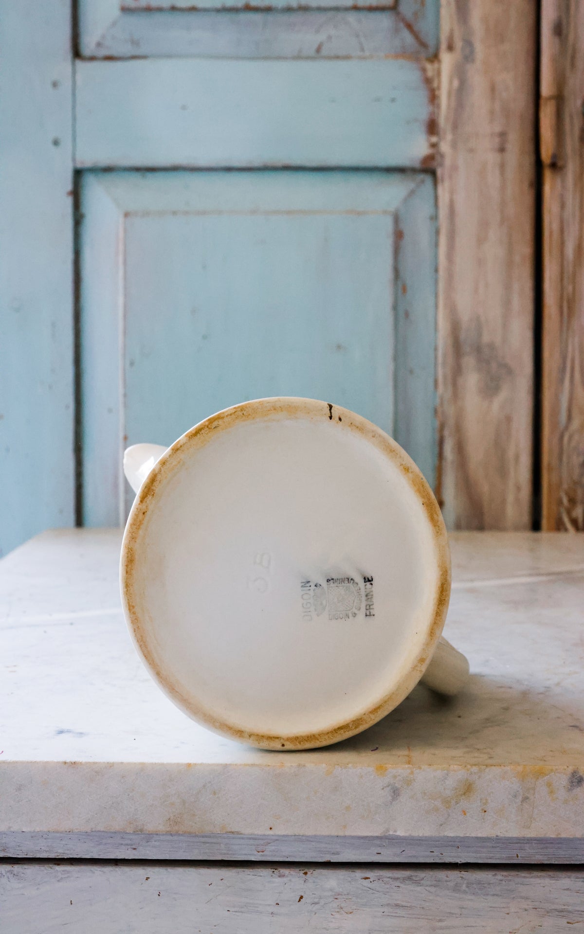 Vintage French Stoneware Pitcher