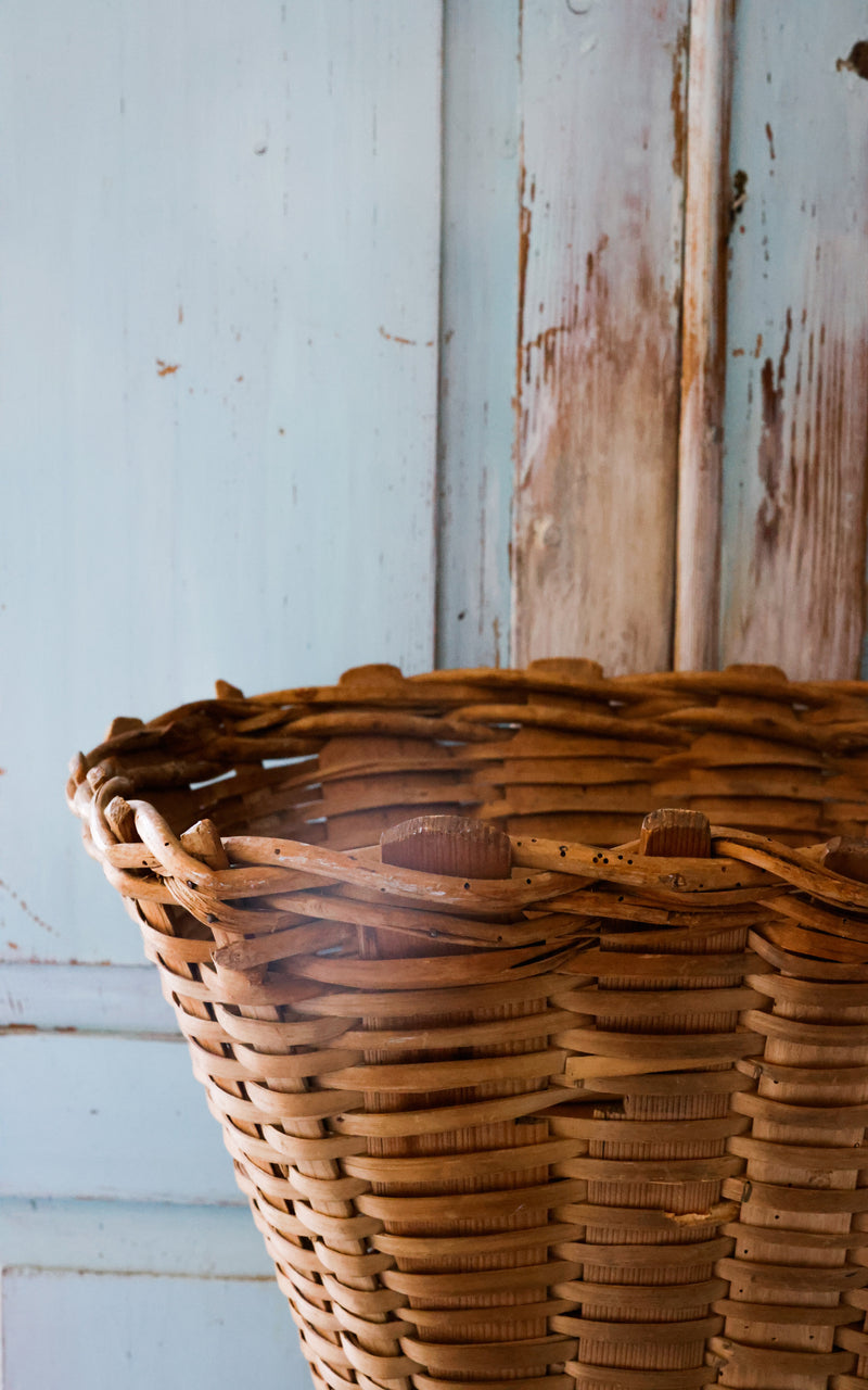 Vintage French Harvesting Basket