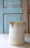 Large Vintage French Ironstone Pitcher