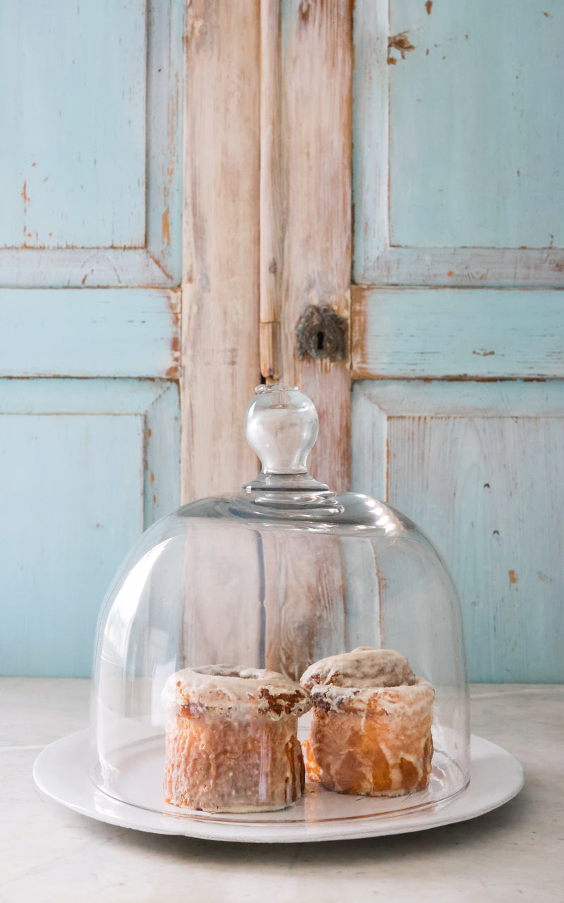 Vintage French Glass Cake Cover