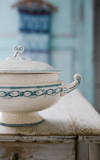 Vintage French Stoneware  Tureen
