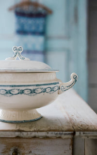 Vintage French Stoneware  Tureen