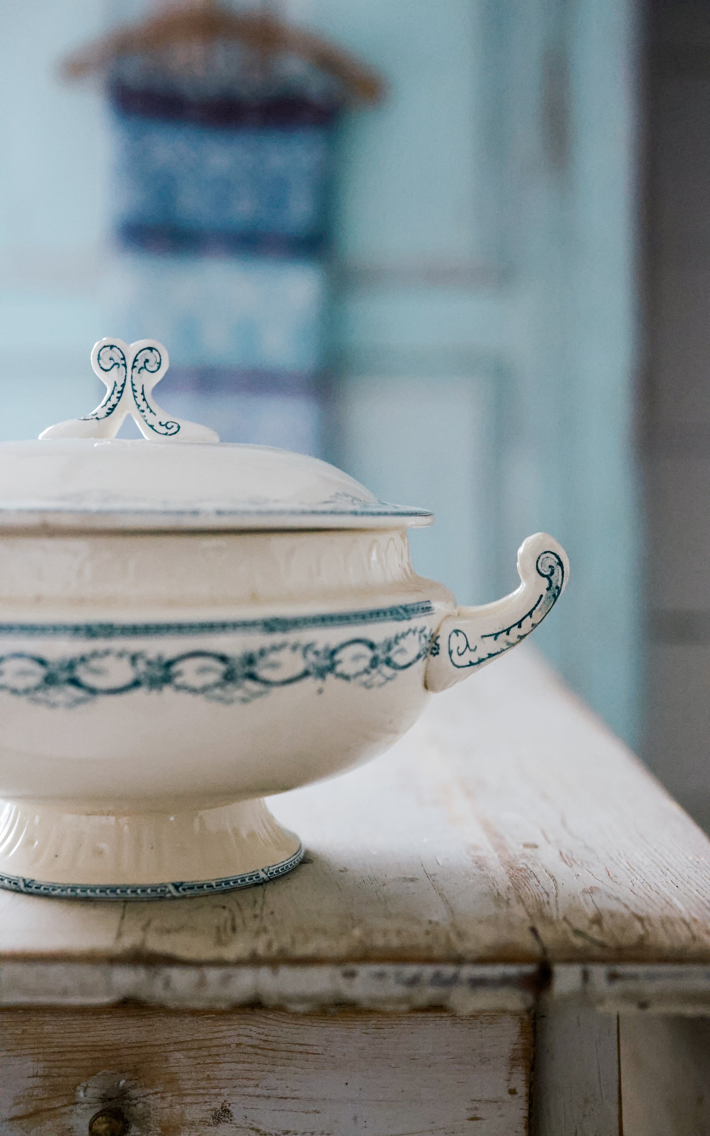 Vintage French Stoneware  Tureen