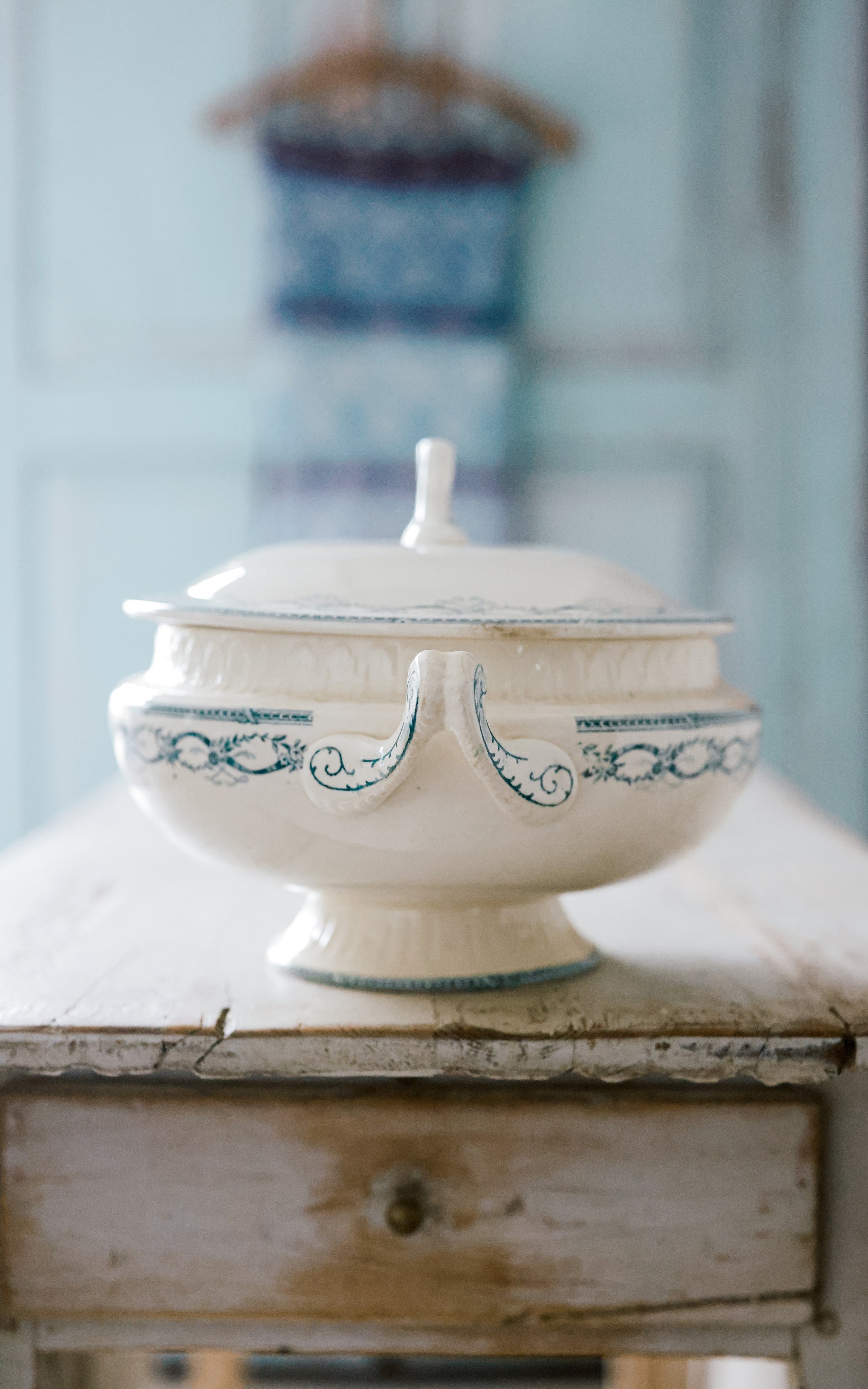 Vintage French Stoneware  Tureen