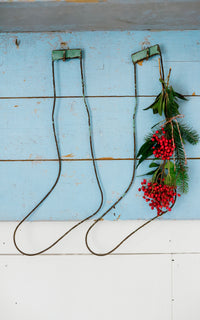 Set of Two Vintage French Wire Stockings