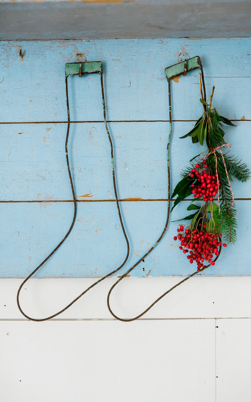 Set of Two Vintage French Wire Stockings