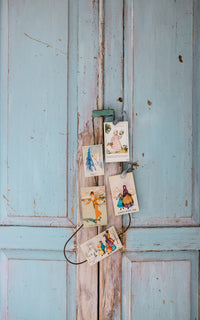 Set of Two Vintage French Wire Stockings