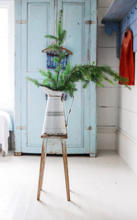 Vintage French Enamelware Pitcher