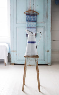 Vintage French Enamelware Pitcher