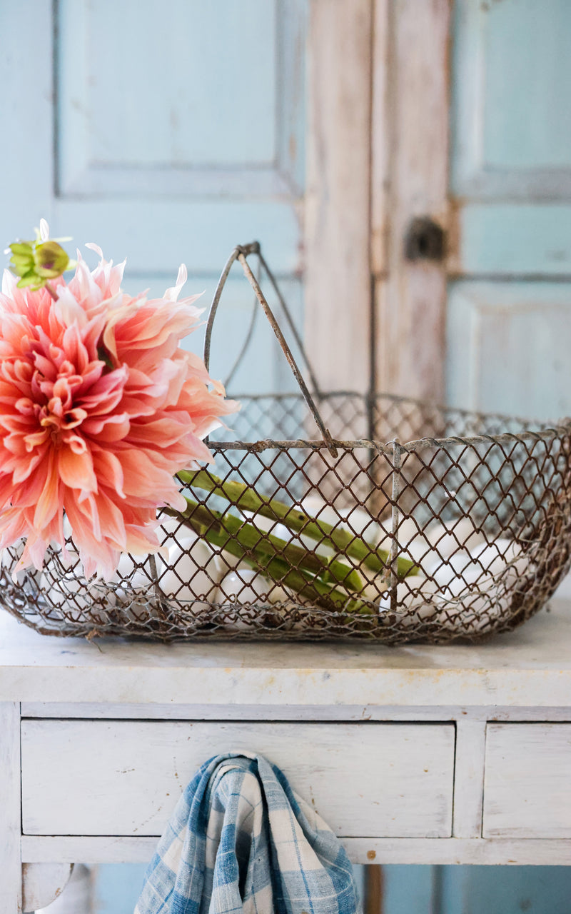 Vintage French Harvesting Basket