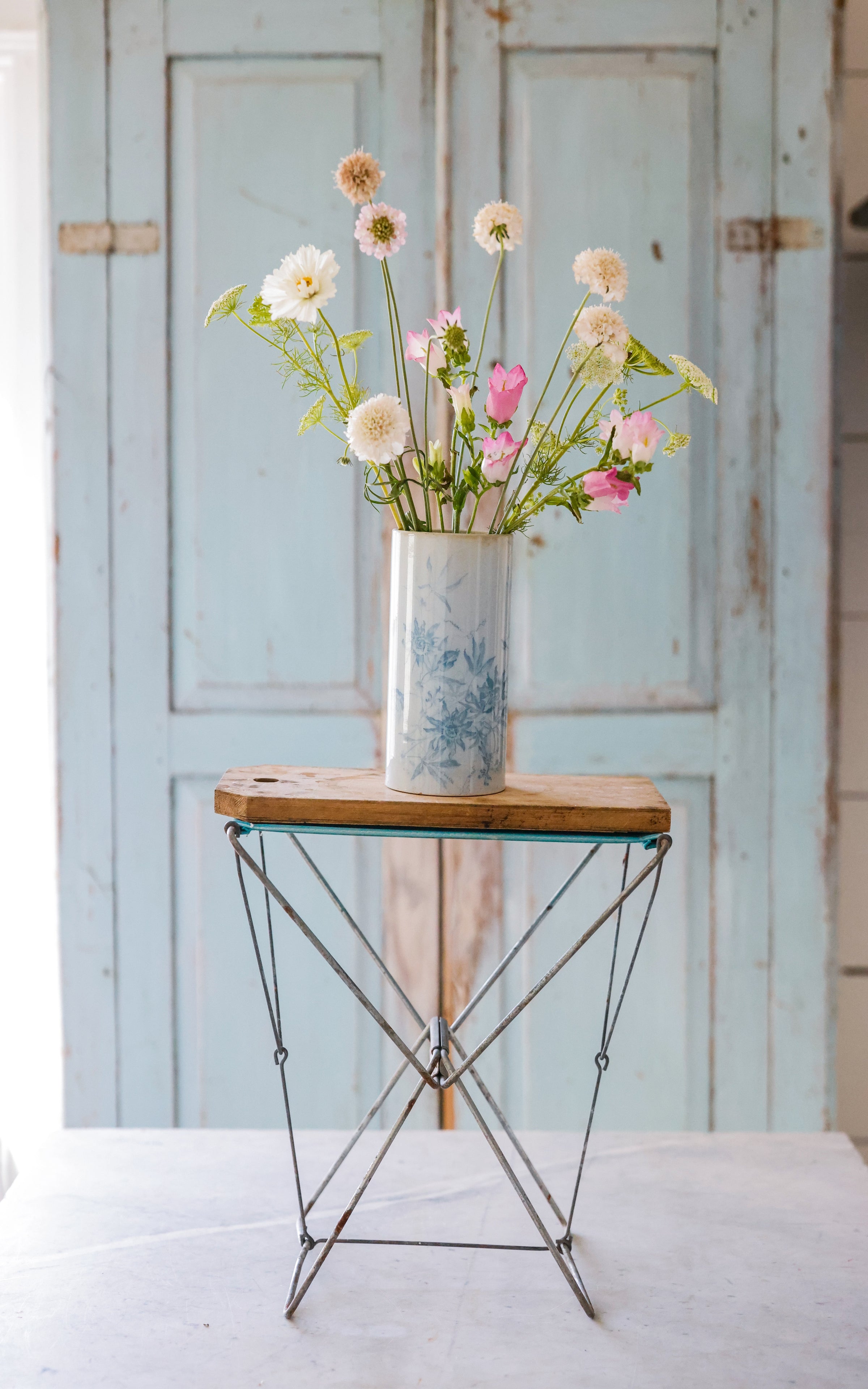 Vintage French Camp Stool