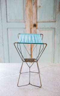 Vintage French Camp Stool