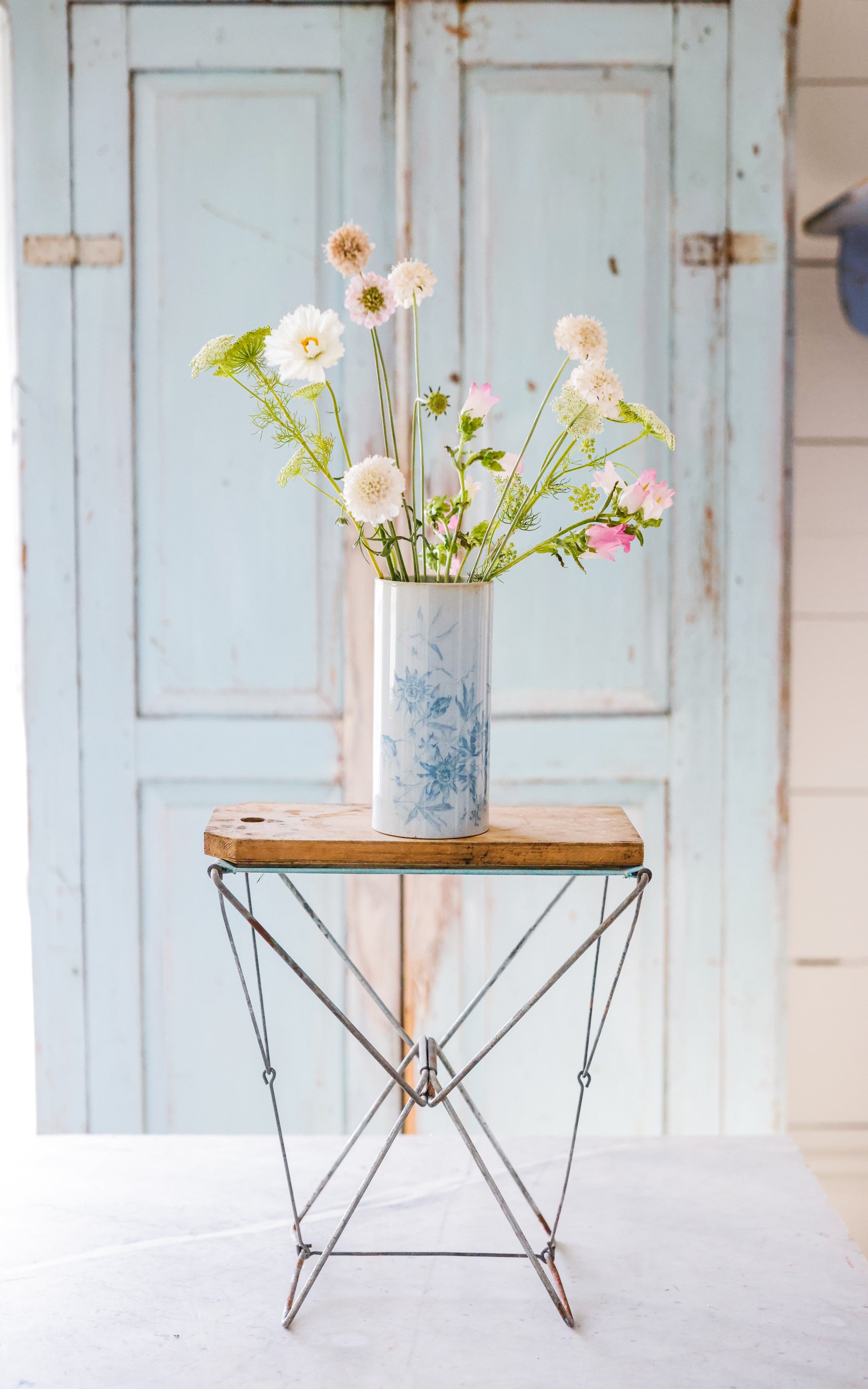 Vintage French Camp Stool