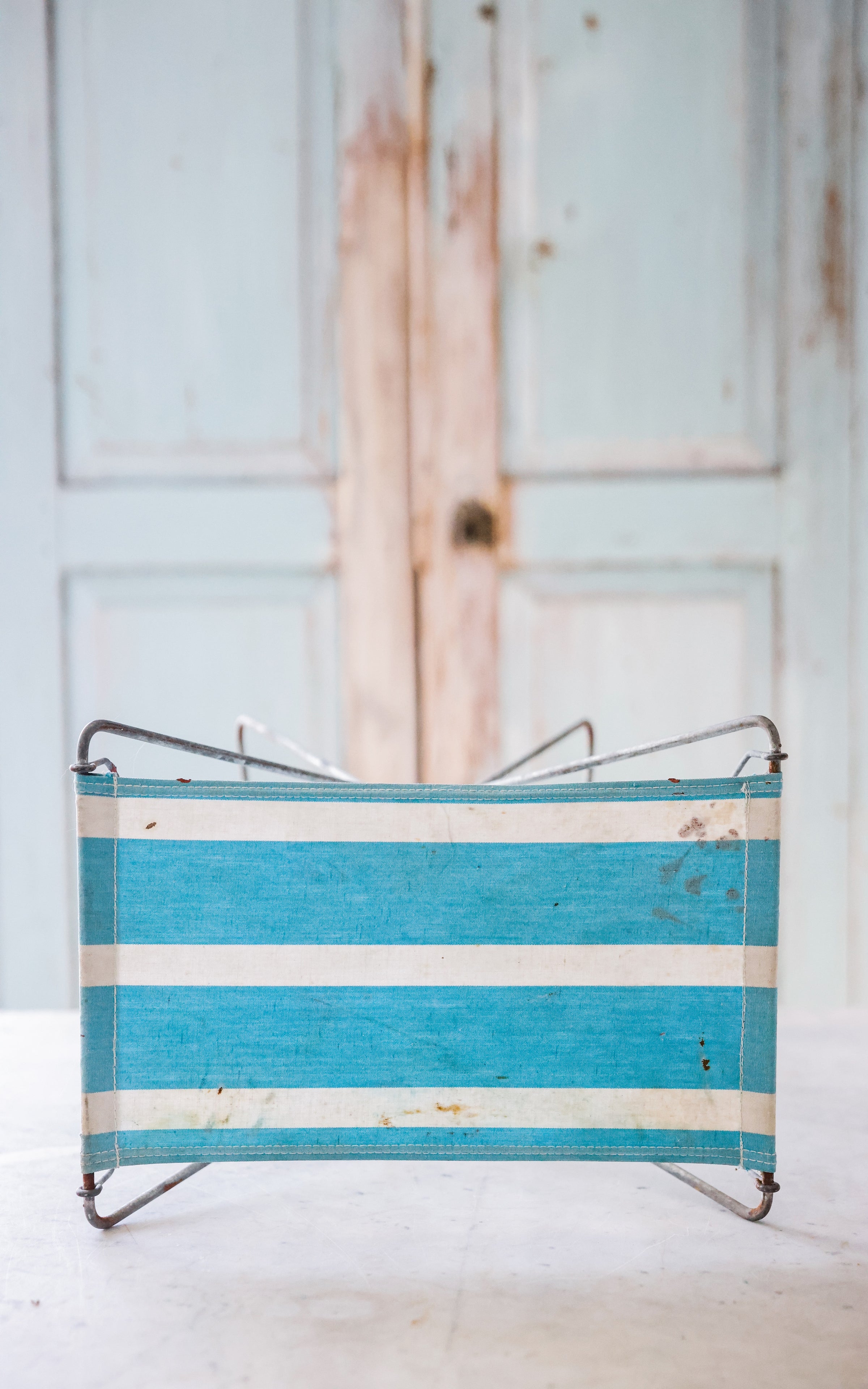Vintage French Camp Stool