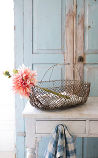 Vintage French Harvesting Basket