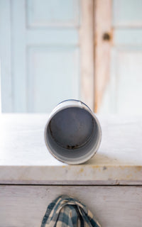 Vintage French Enamelware Canister