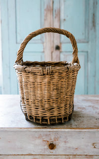 Vintage French Wine Basket