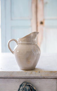 Vintage French Stoneware Pitcher