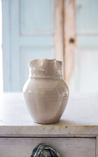 Vintage French Stoneware Pitcher