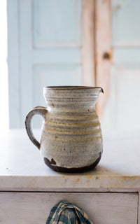 Vintage French Stoneware Pitcher