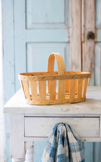 Petite Vintage French Berry Farm Basket