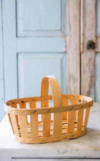 Petite Vintage French Berry Farm Basket