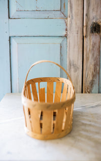 Petite Vintage French Berry Farm Basket