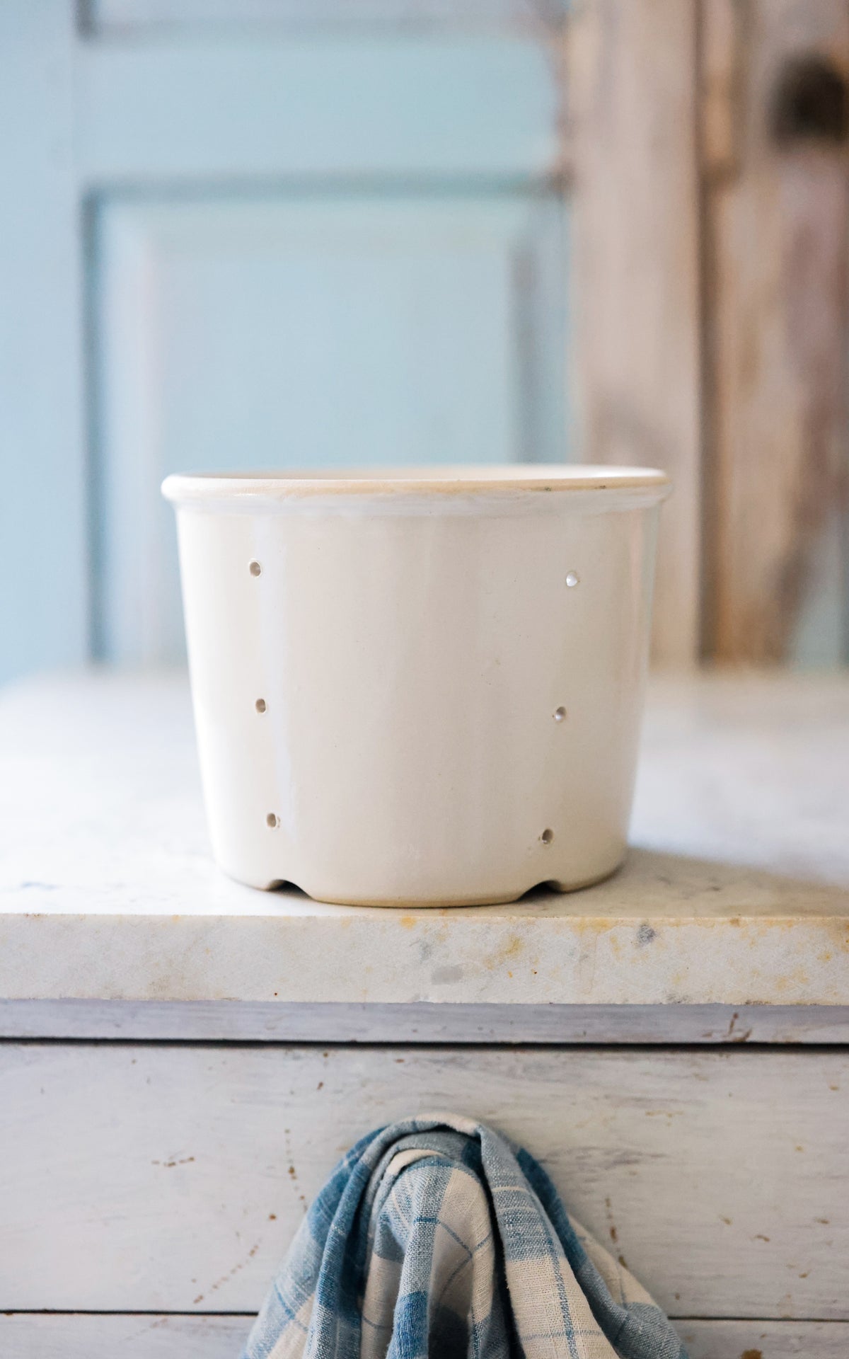 Vintage French Stoneware Cheese Mold