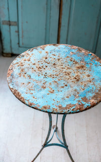 Vintage French Metal Bistro Table