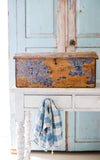 Vintage French Wallpapered Chest
