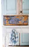Vintage French Wallpapered Chest