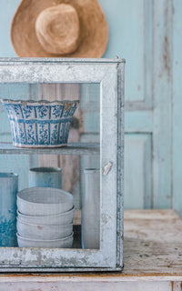 Vintage French Zinc Cheese Safe