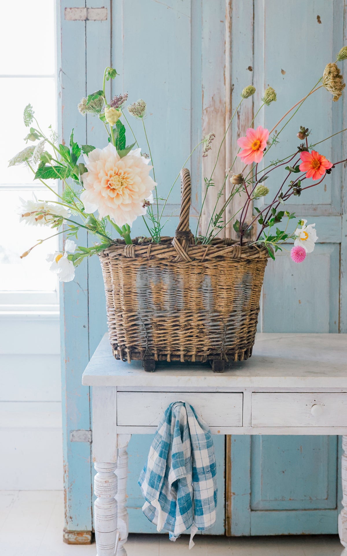 Vintage French Champagne Basket