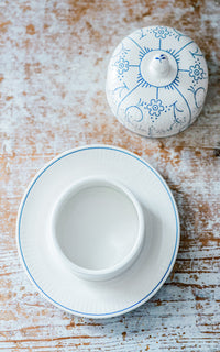 Vintage Belgian Butter Dish