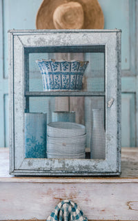 Vintage French Zinc Cheese Safe