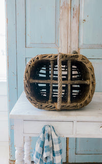 Vintage French Champagne Basket